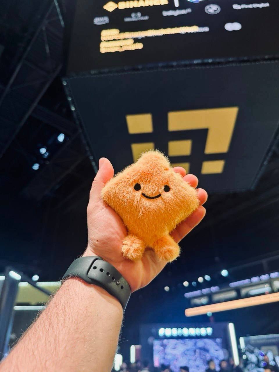 Bibi plushie at main stage