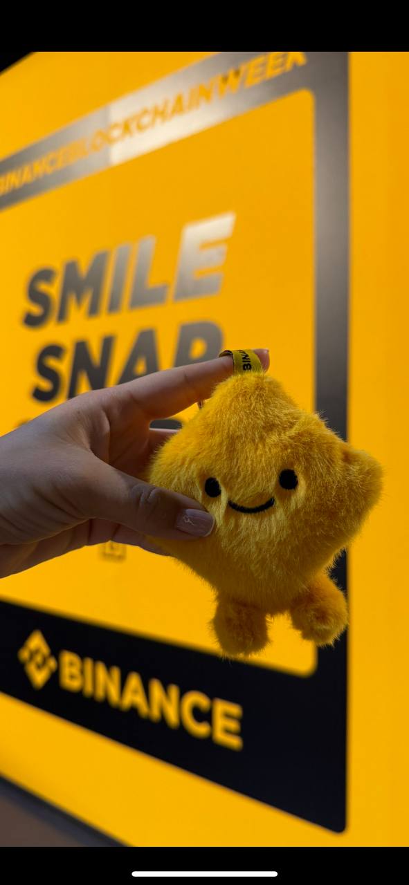 Bibi plushie at photo booth