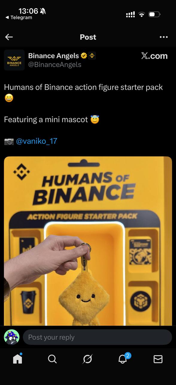 Humans of Binance keychain